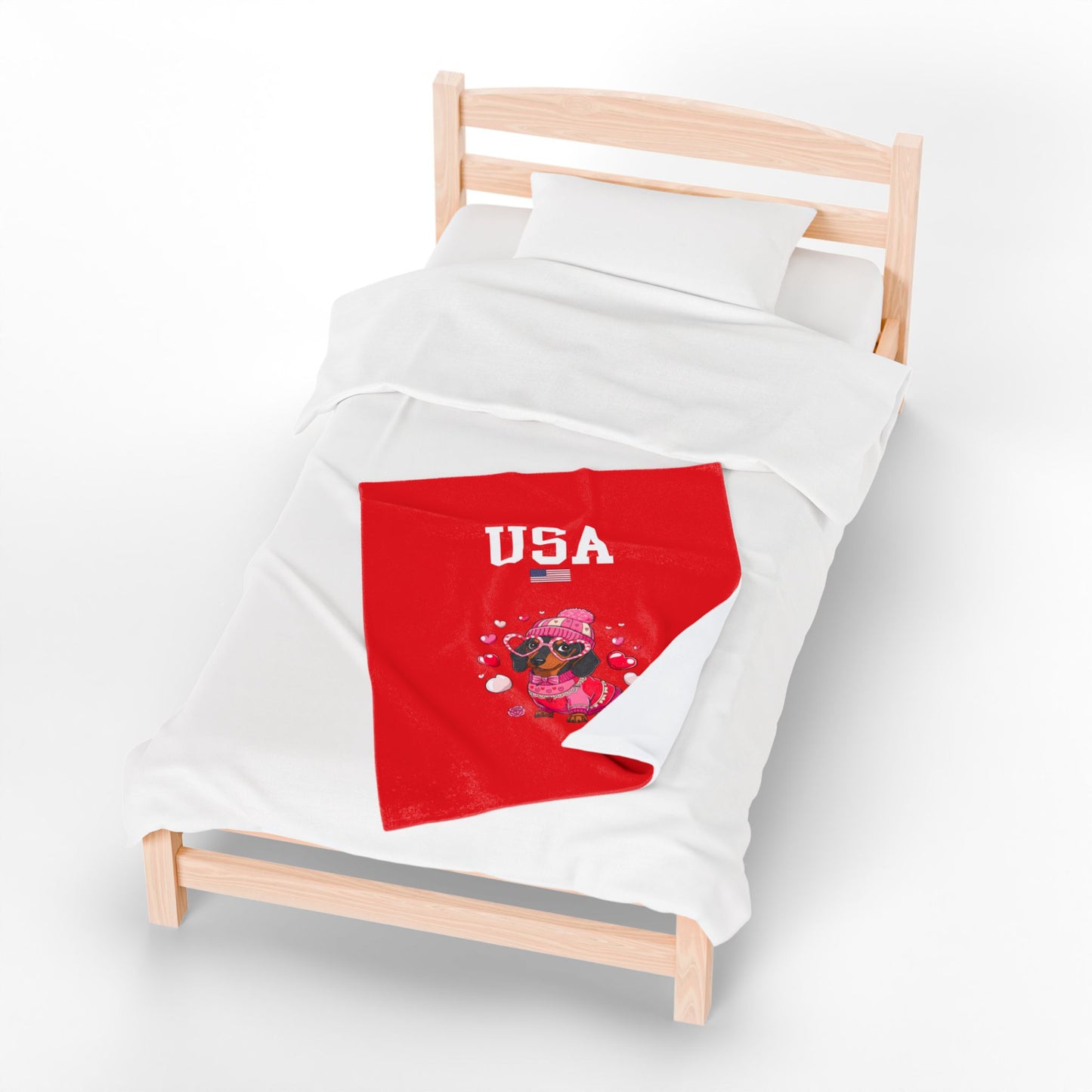Princess Grace  TEAM USA  Velveteen Plush Blanket