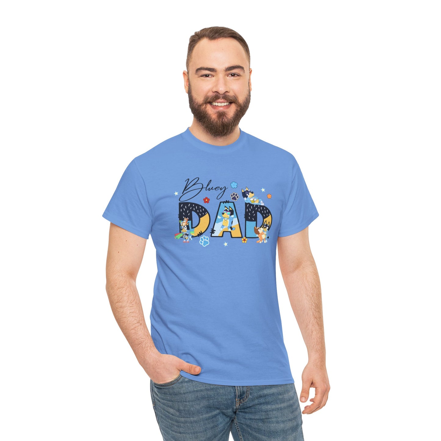 Princess Grace  Fun 'Blessed Dad' Unisex Heavy Cotton Tee Perfect Gift for Father's Day