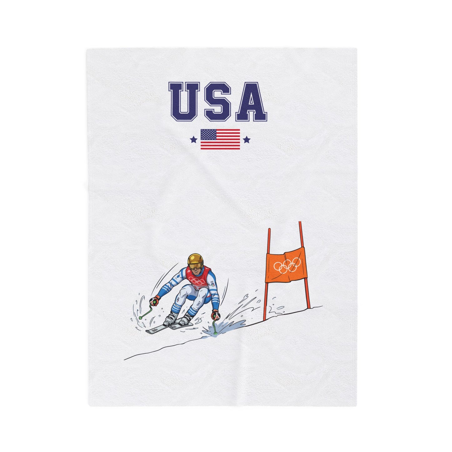 Princess Grace  TEAM USA  Velveteen Plush Blanket