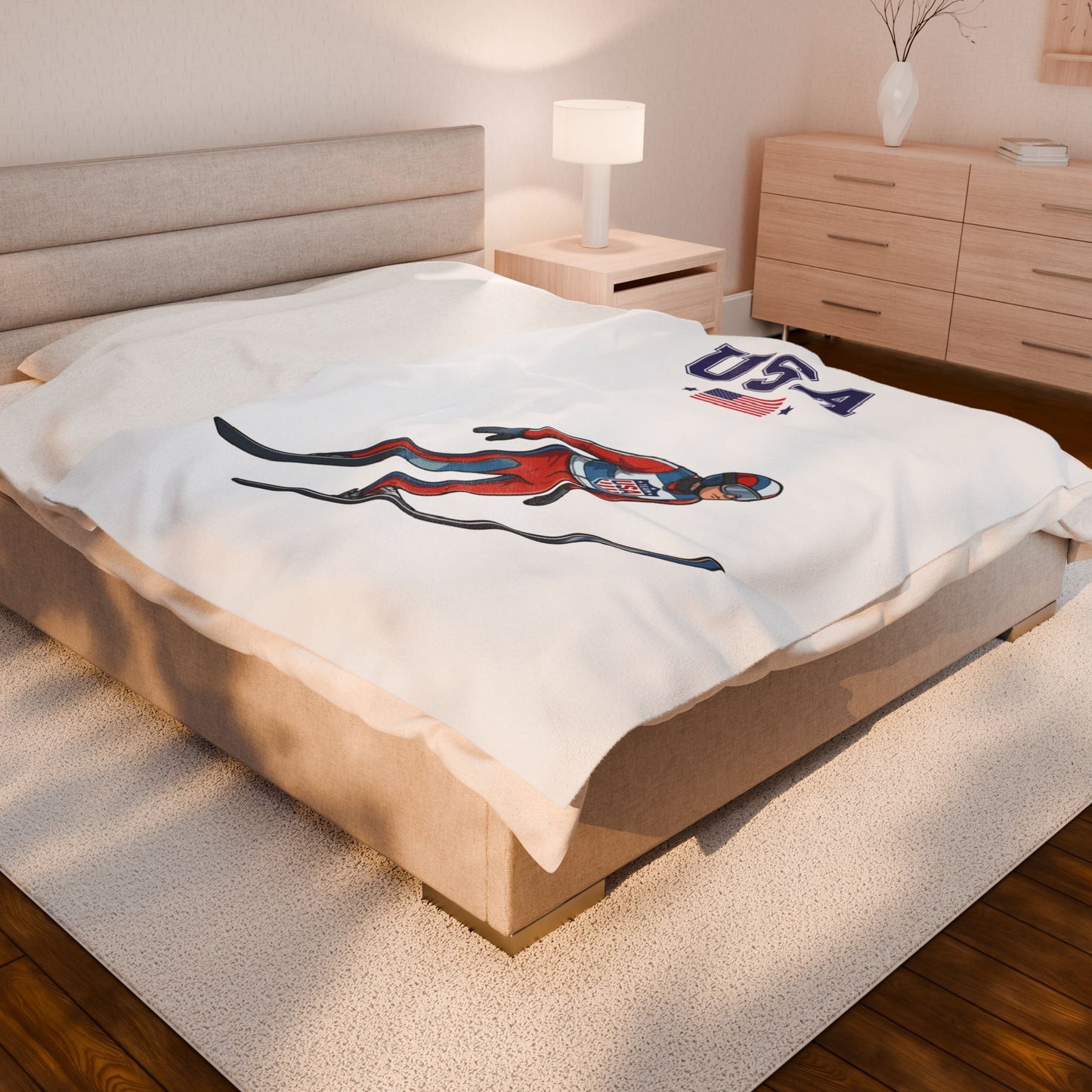 Princess Grace  TEAM USA  Velveteen Plush Blanket