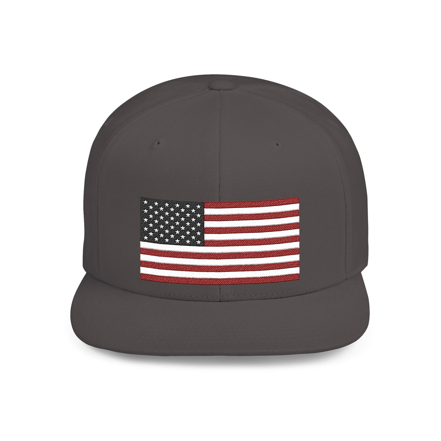 Princess Grace  Patriotic Flat Bill Snapback Hat  American Flag Design