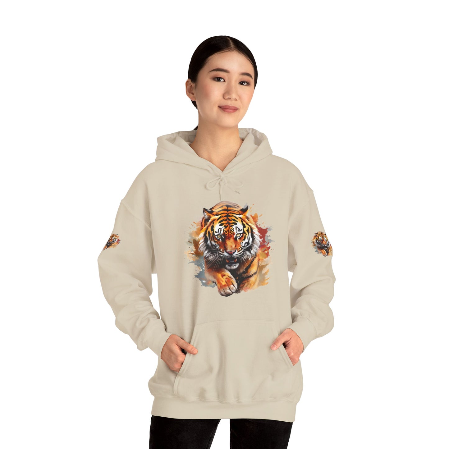 Princess Grace  Fierce Tiger Graphic Unisex Heavy Blend Hoodie