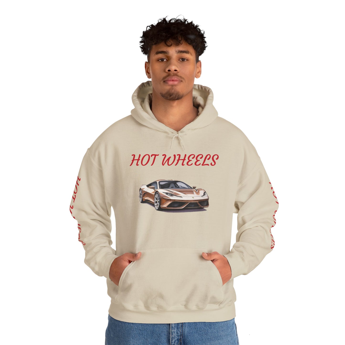 Princess Grace  Hot Wheels Unisex Hooded Sweatshirt Stylish Car Graphic Design for Car Enthusiasts