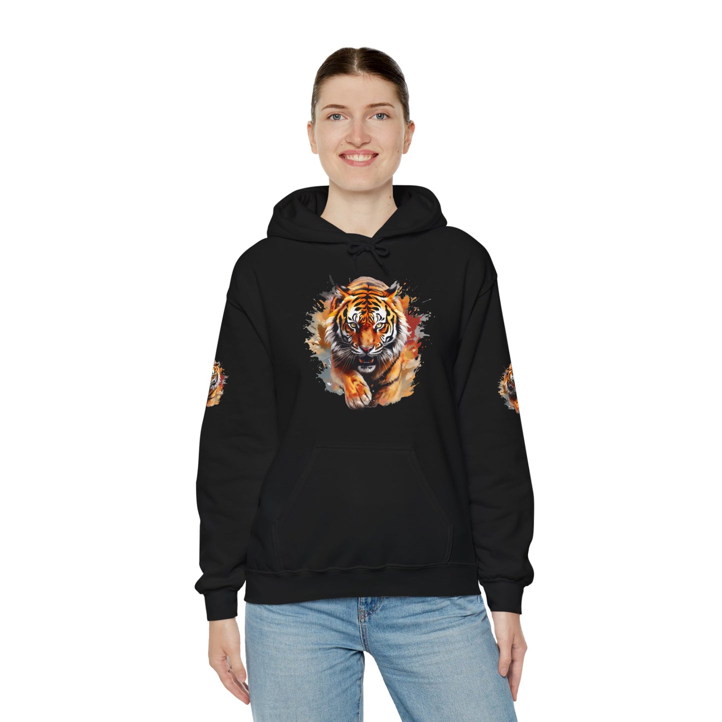 Princess Grace  Fierce Tiger Graphic Unisex Heavy Blend Hoodie