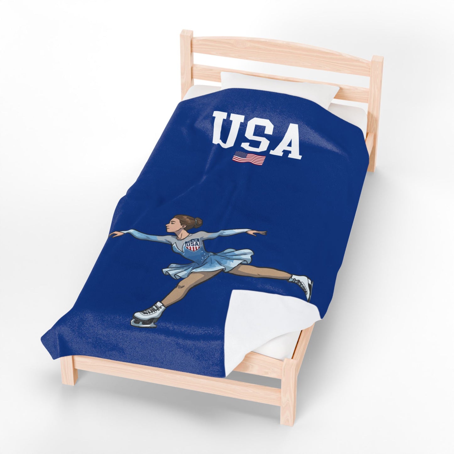 Princess Grace  TEAM USA  Velveteen Plush Blanket