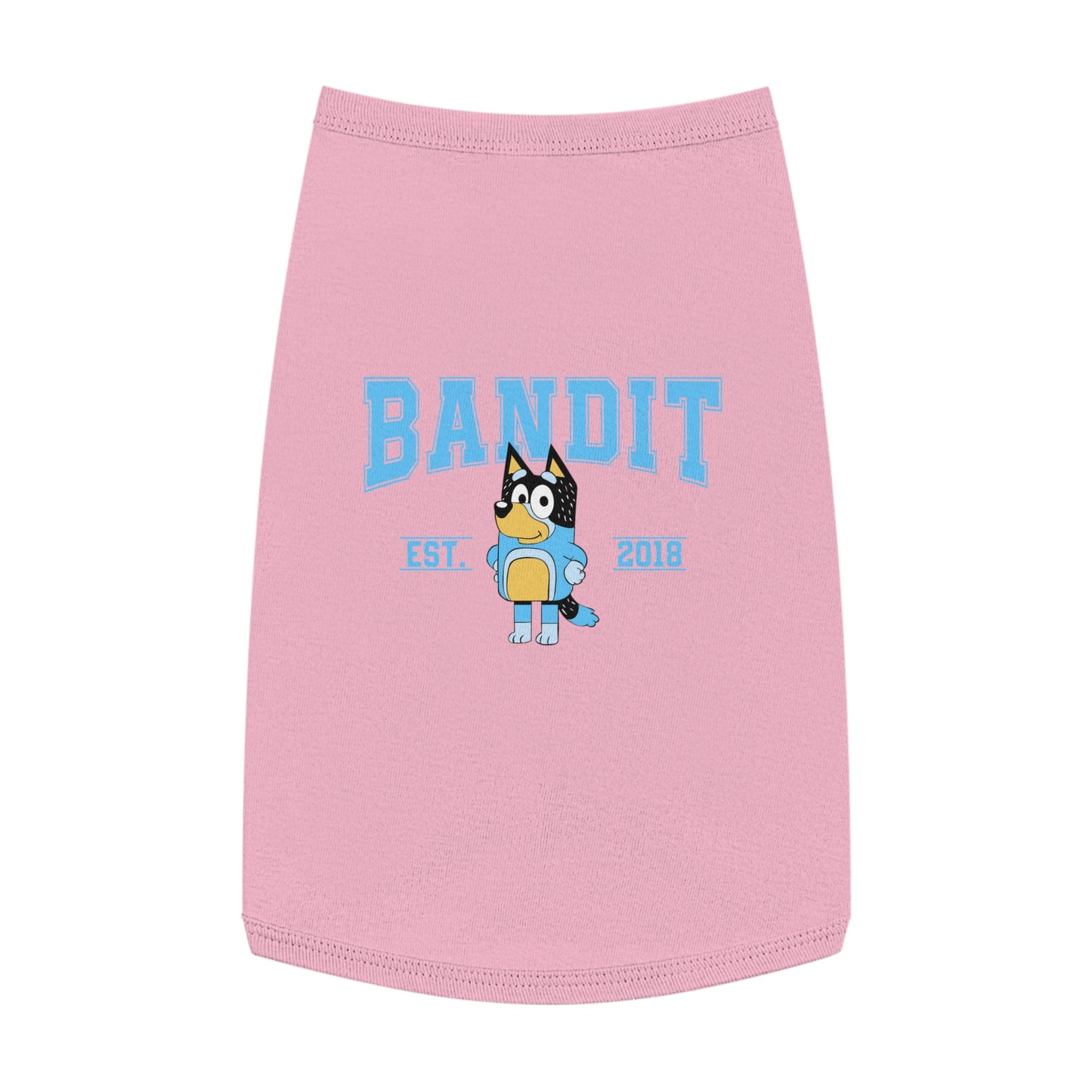 Princess Grace  BLUEY  Cute Dog Tank Top  'Bandit' Pet Apparel for Stylish Dogs