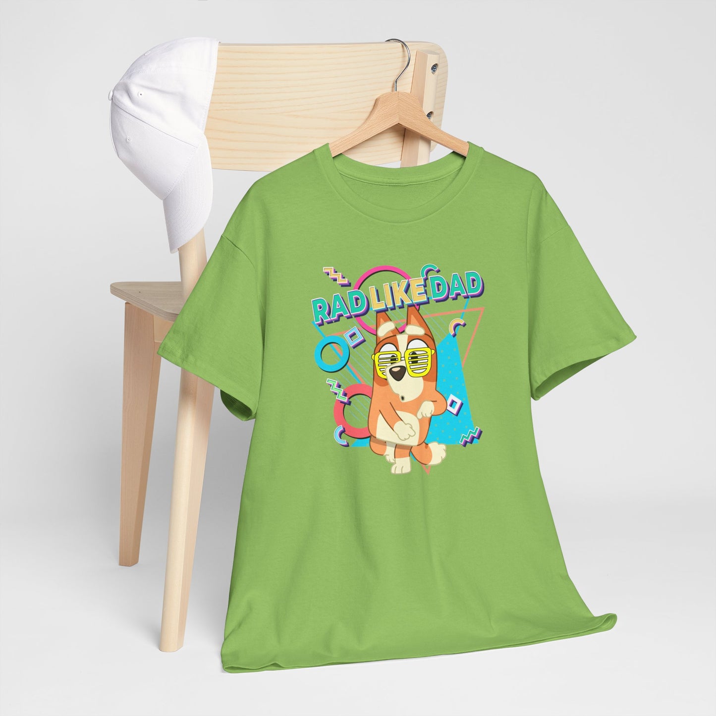 Princess Grace Bluer Rad Like Dad Fun Unisex Heavy Cotton Tee Graphic Tee for Everyday Wear and Gifts