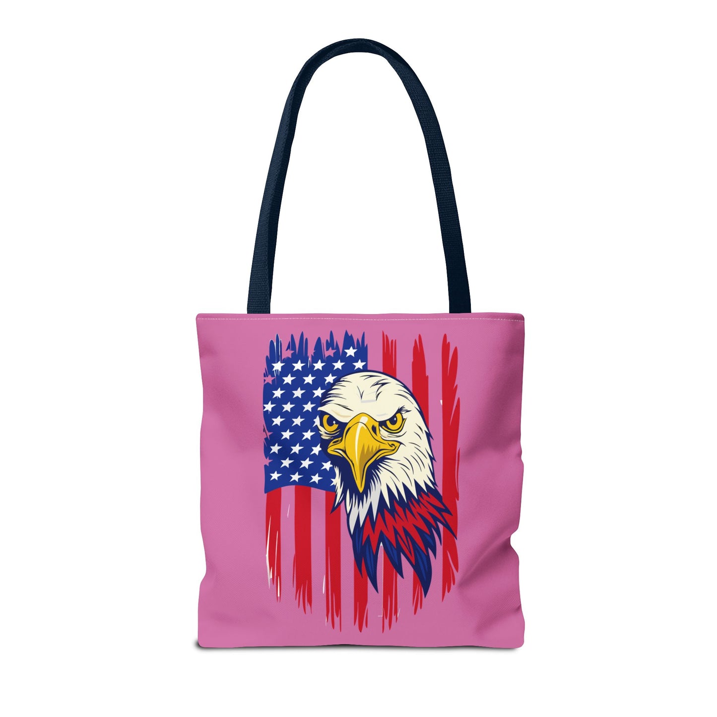 Princess Grace  Patriotic Eagle Tote Bag Bold American Flag Design