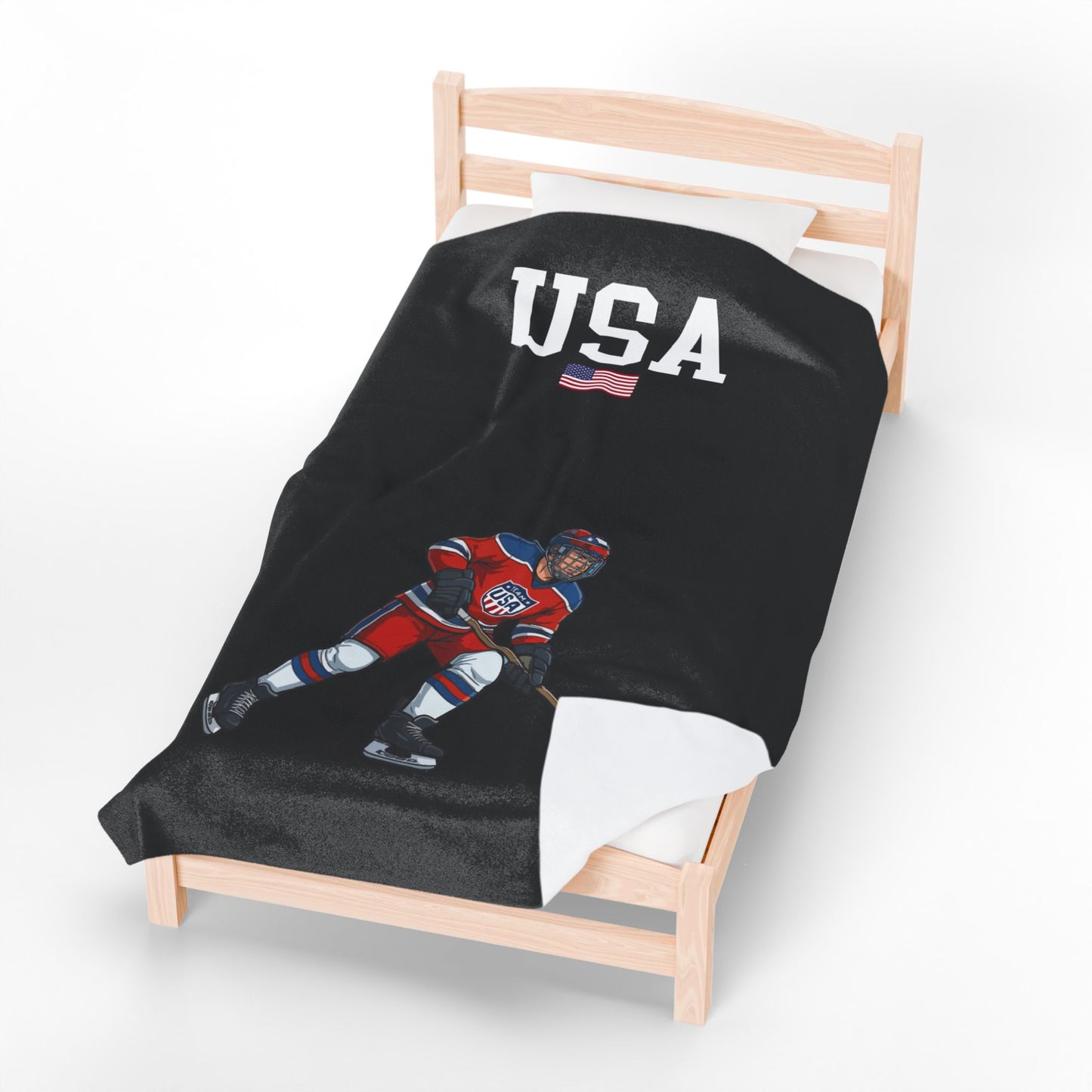 Princess Grace  TEAM USA  Velveteen Plush Blanket