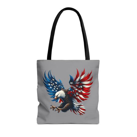 Princess Grace  Patriotic Eagle Tote Bag USA Flag Design for Independence Day & Everyday Use