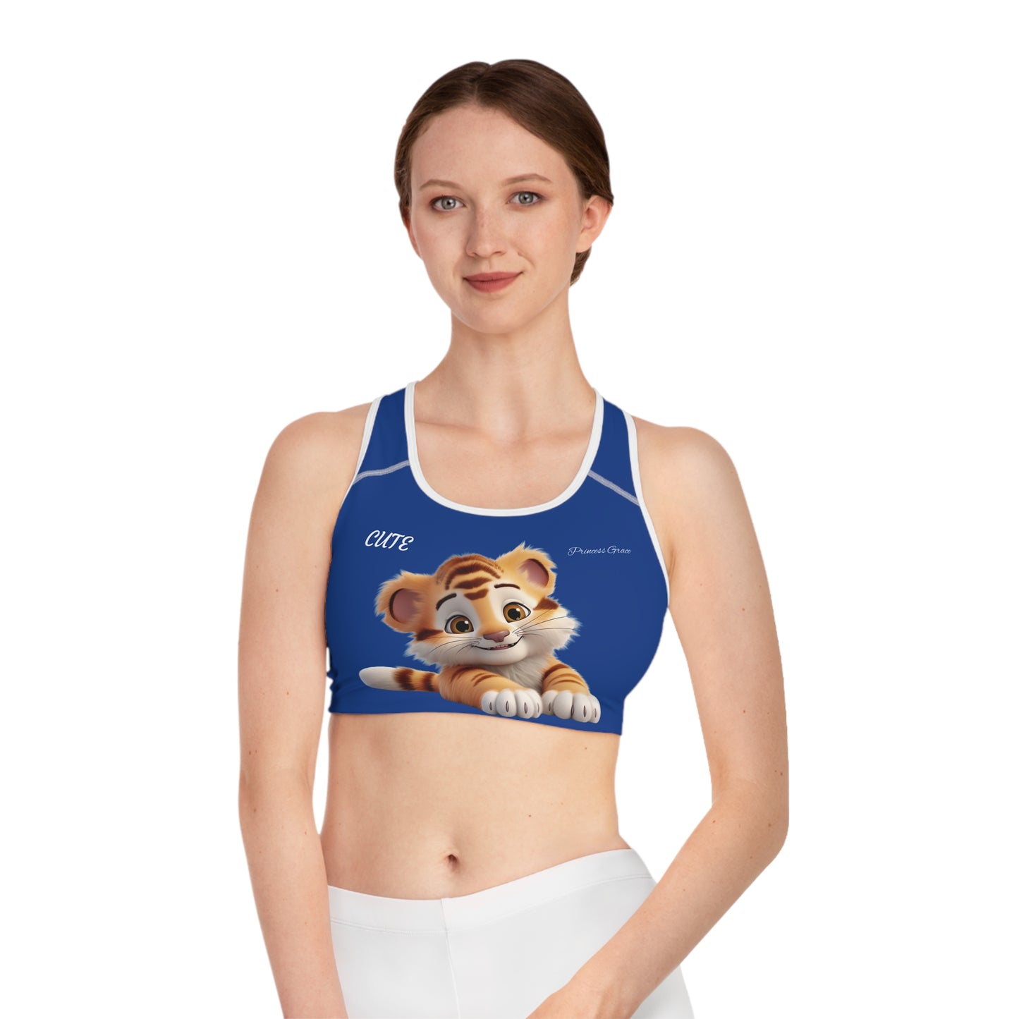 Princess Grace  Cute Tiger Sports Bra