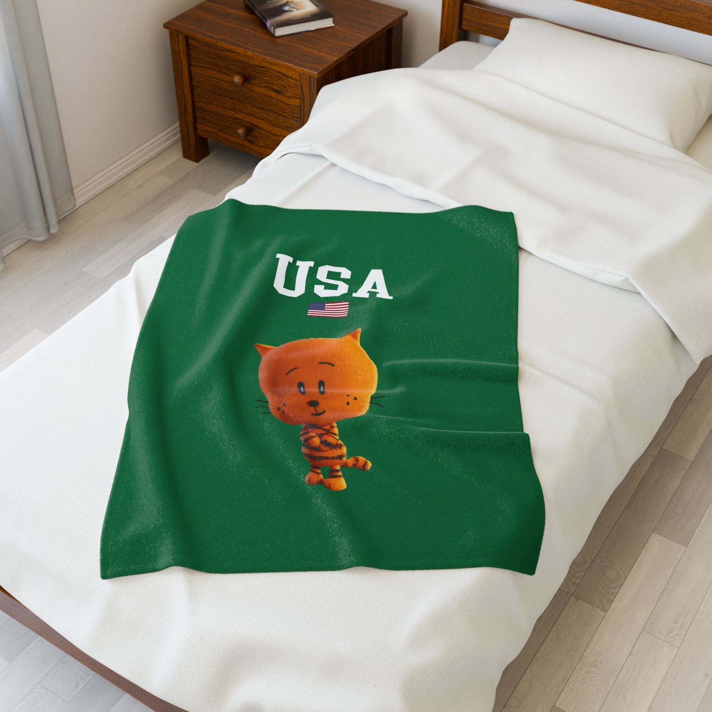Princess Grace  TEAM USA  Velveteen Plush Blanket