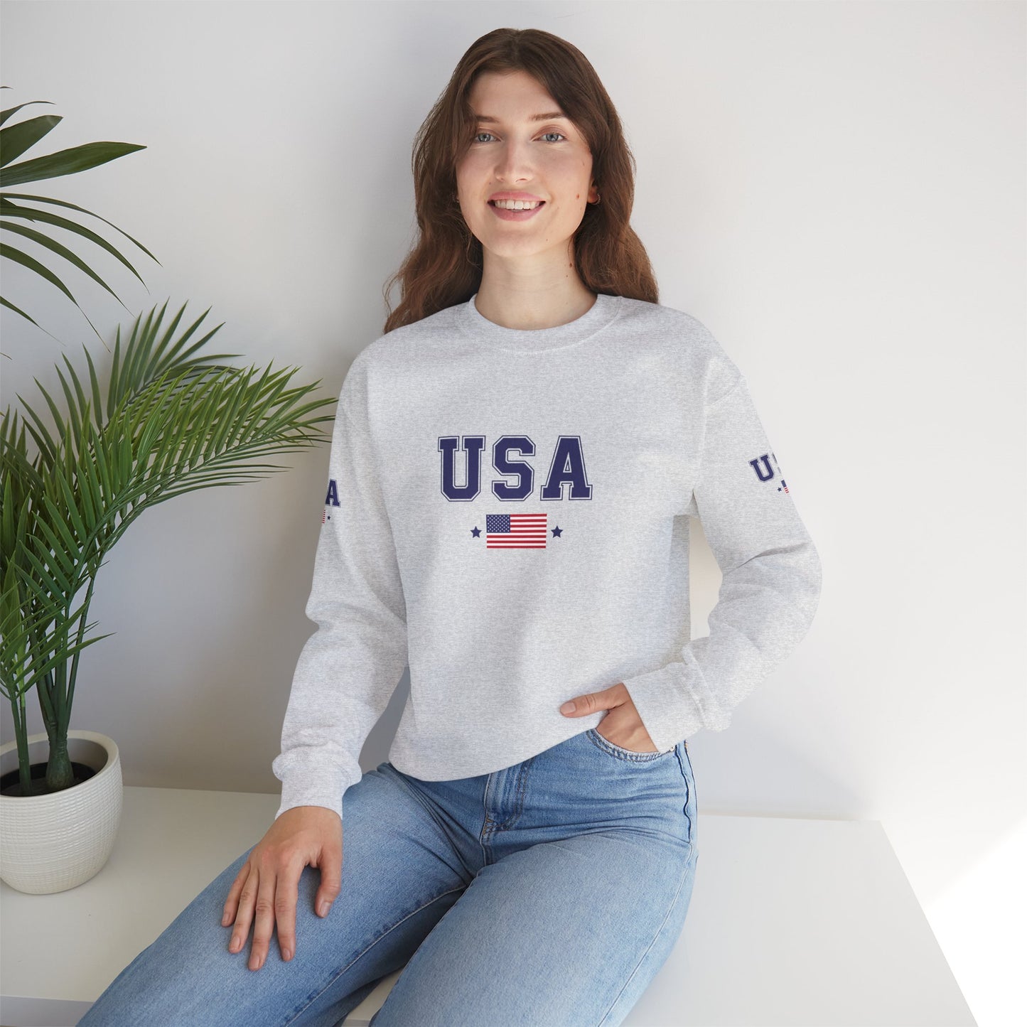 Princess Grace TEAM USA  Unisex Heavy Blend Crewneck Sweatshirt