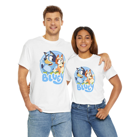 Princess Grace  Bluey Fun Unisex Heavy Cotton Tee  Perfect Gift for Kids and Cartoon Lovers