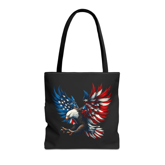 Princess Grace  Patriotic Eagle Tote Bag  Bold American Spirit Design