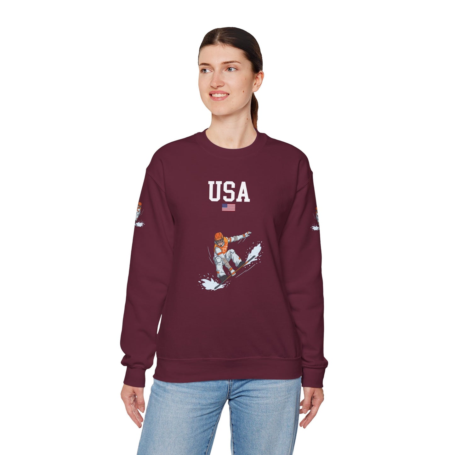 Princess Grace  TEAM USA  Unisex Heavy Blend  Crewneck Sweatshirt