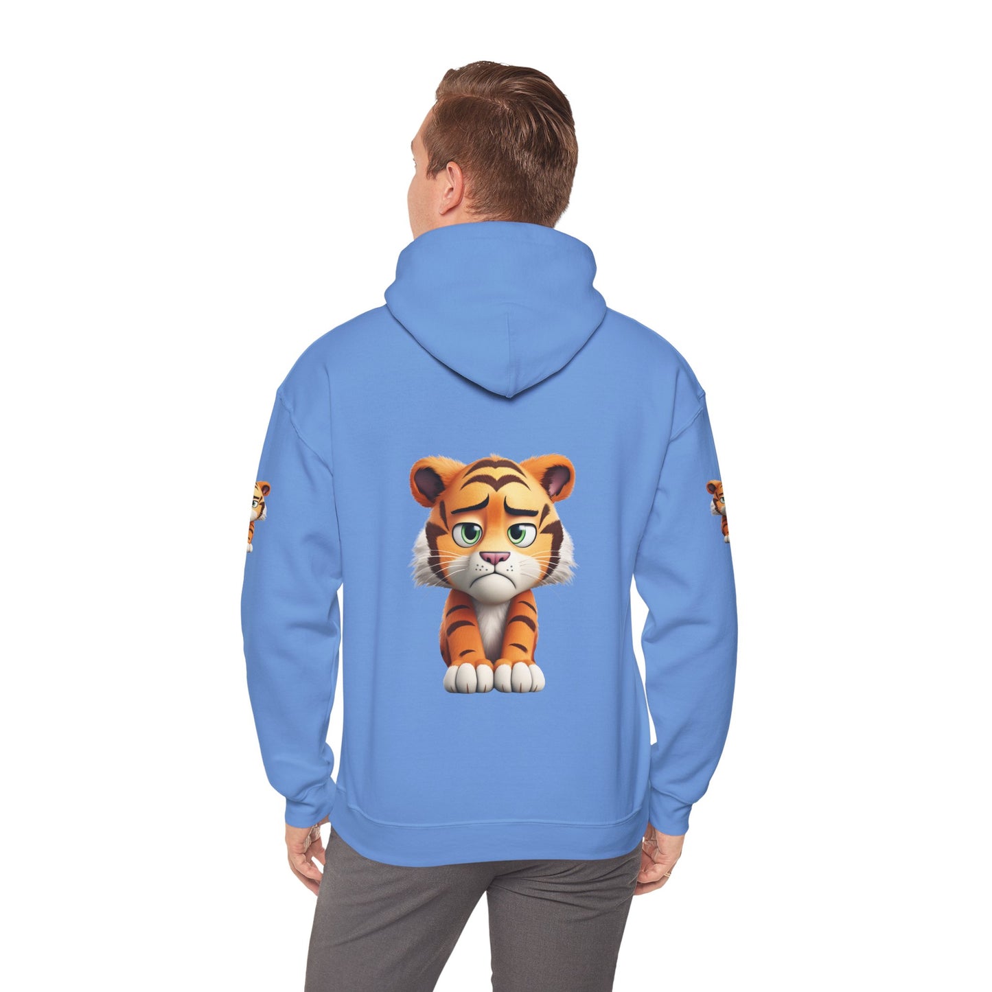 Princess Grace  Playful Tiger Graphic Hoodie  Unisex Heavy Blend Sweatshirt for Kids and Adults