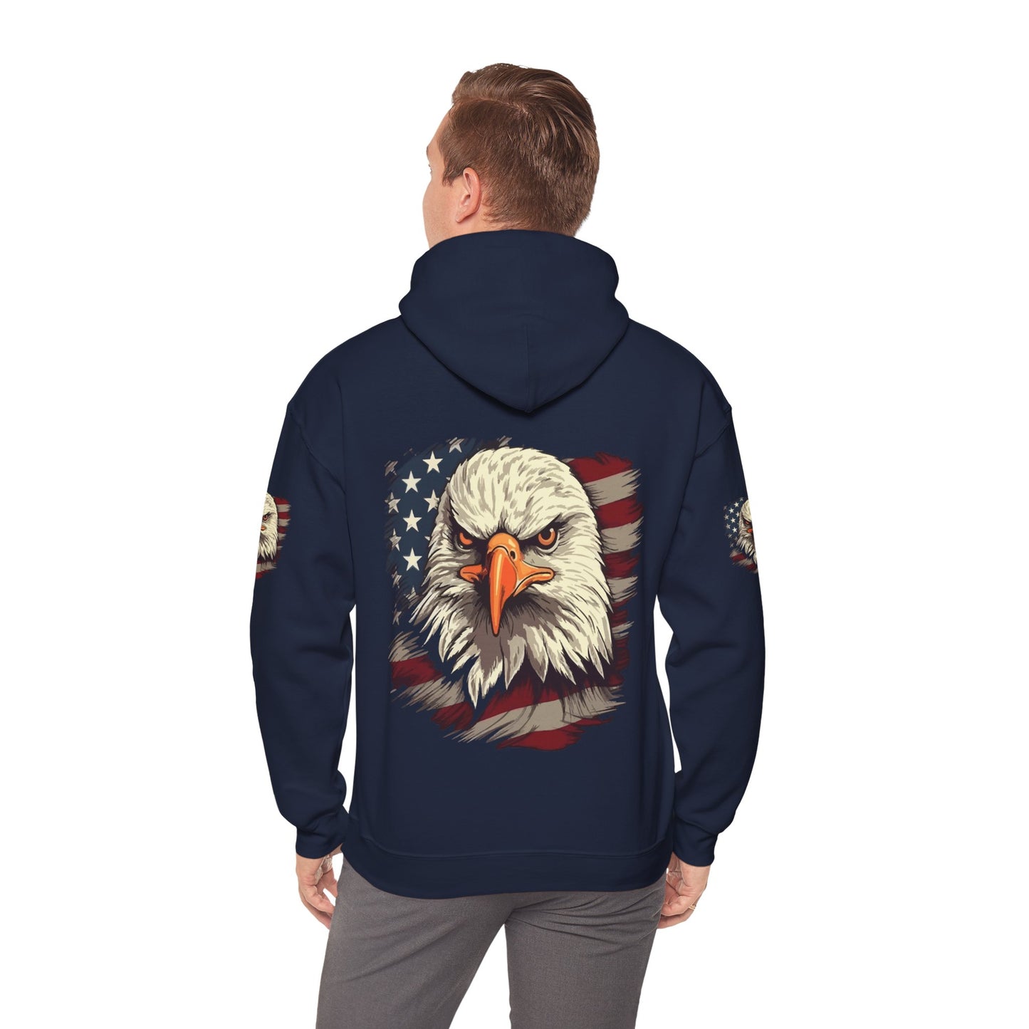 Princess Grace American Eagle Bold Unisex Heavy Blend Hooded Sweatshirt