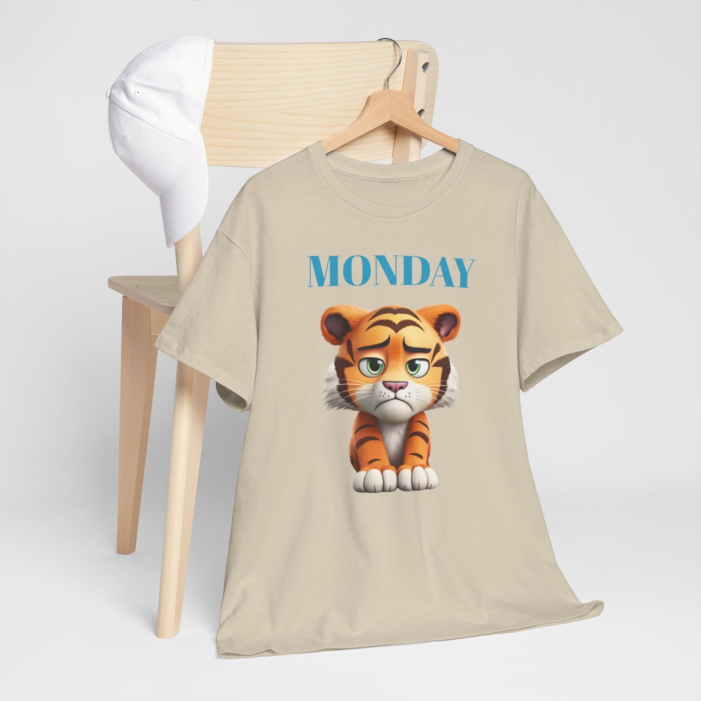 Princess Grace  Funny Monday Tiger Unisex Heavy Cotton Tee