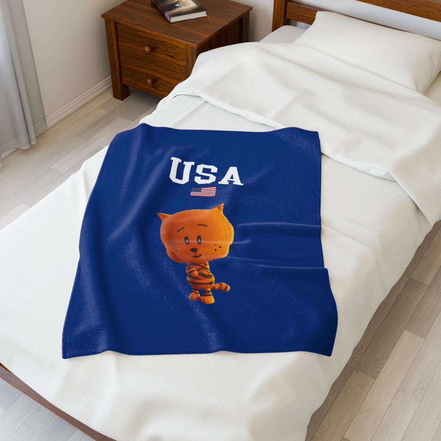 Princess Grace  TEAM USA  Velveteen Plush Blanket
