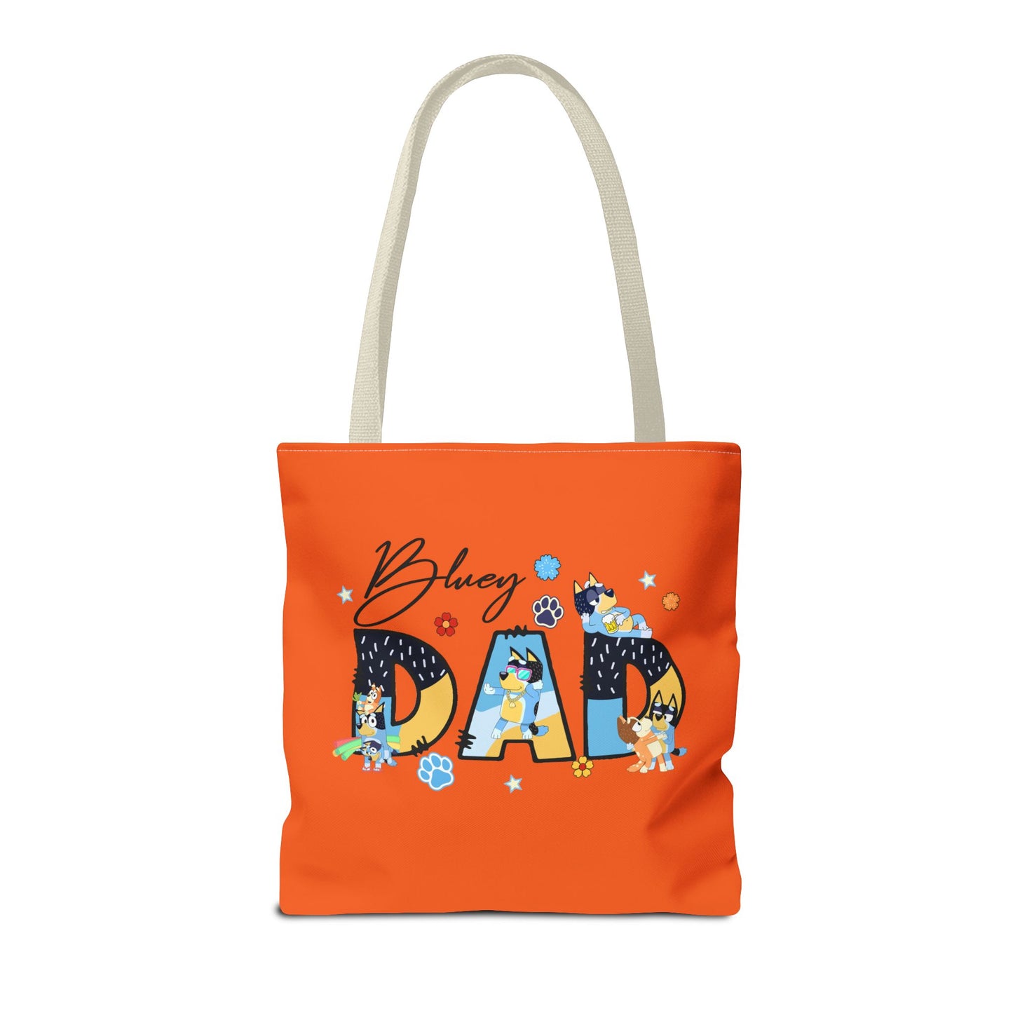 Princess Grace  Bluey Dad Tote Bag Fun Playful Gift for Dog Lovers