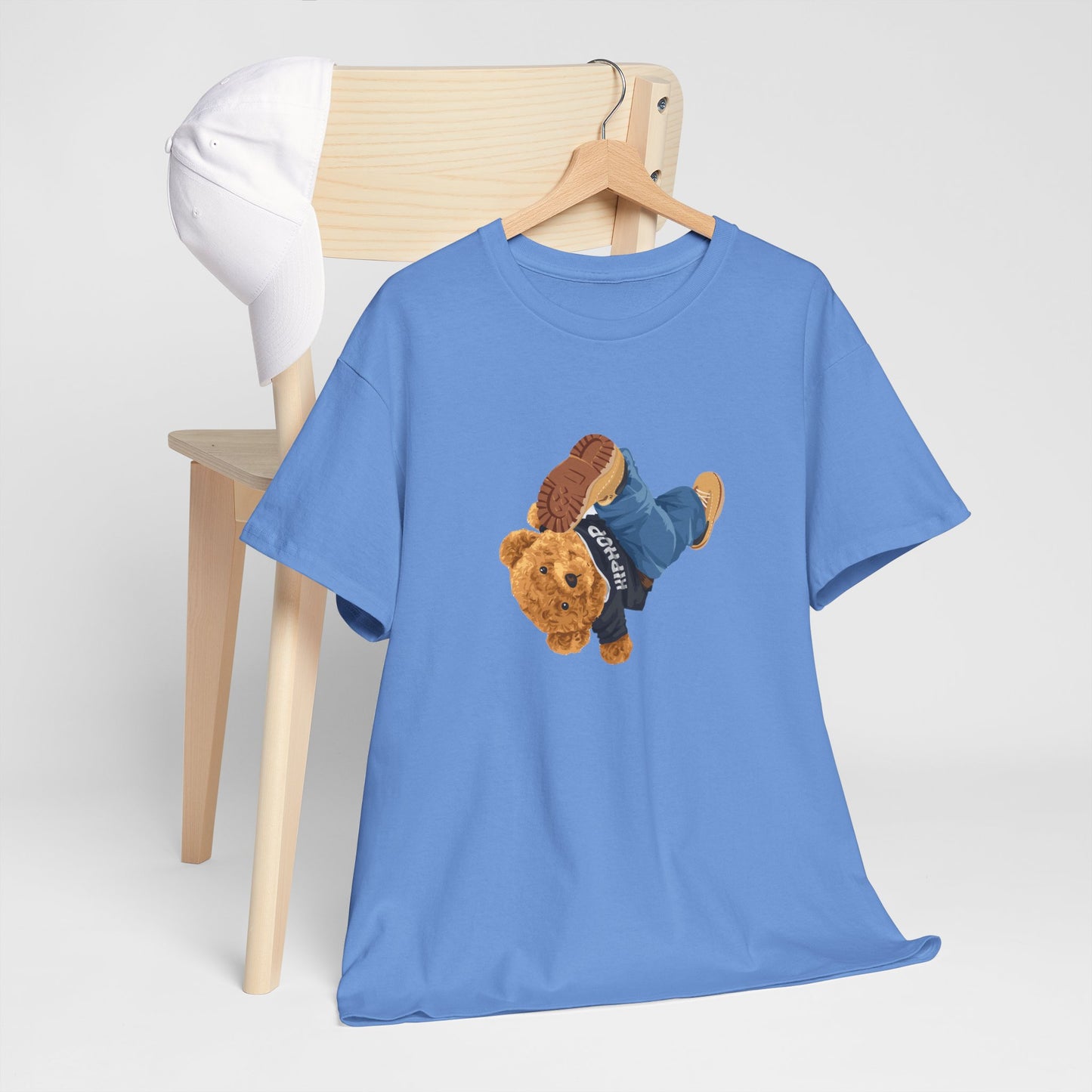 Princess Grace  Casual Vintage Hi[ Hop Bear Tee for Trendy Everyday Wear