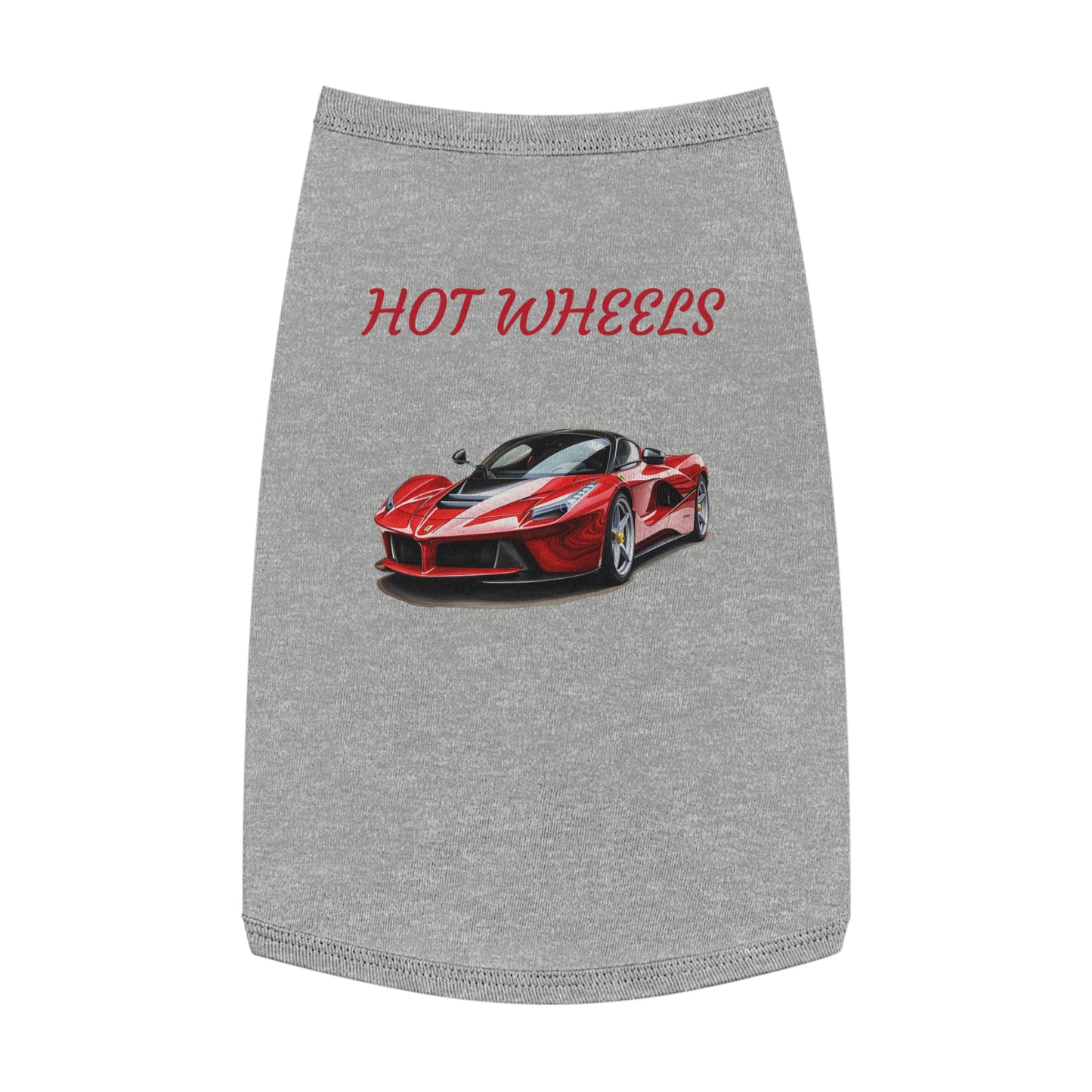 Princess Grace  Cool  Hot Wheels Pet Tank Top for Car Lovers Stylish Dog Apparel