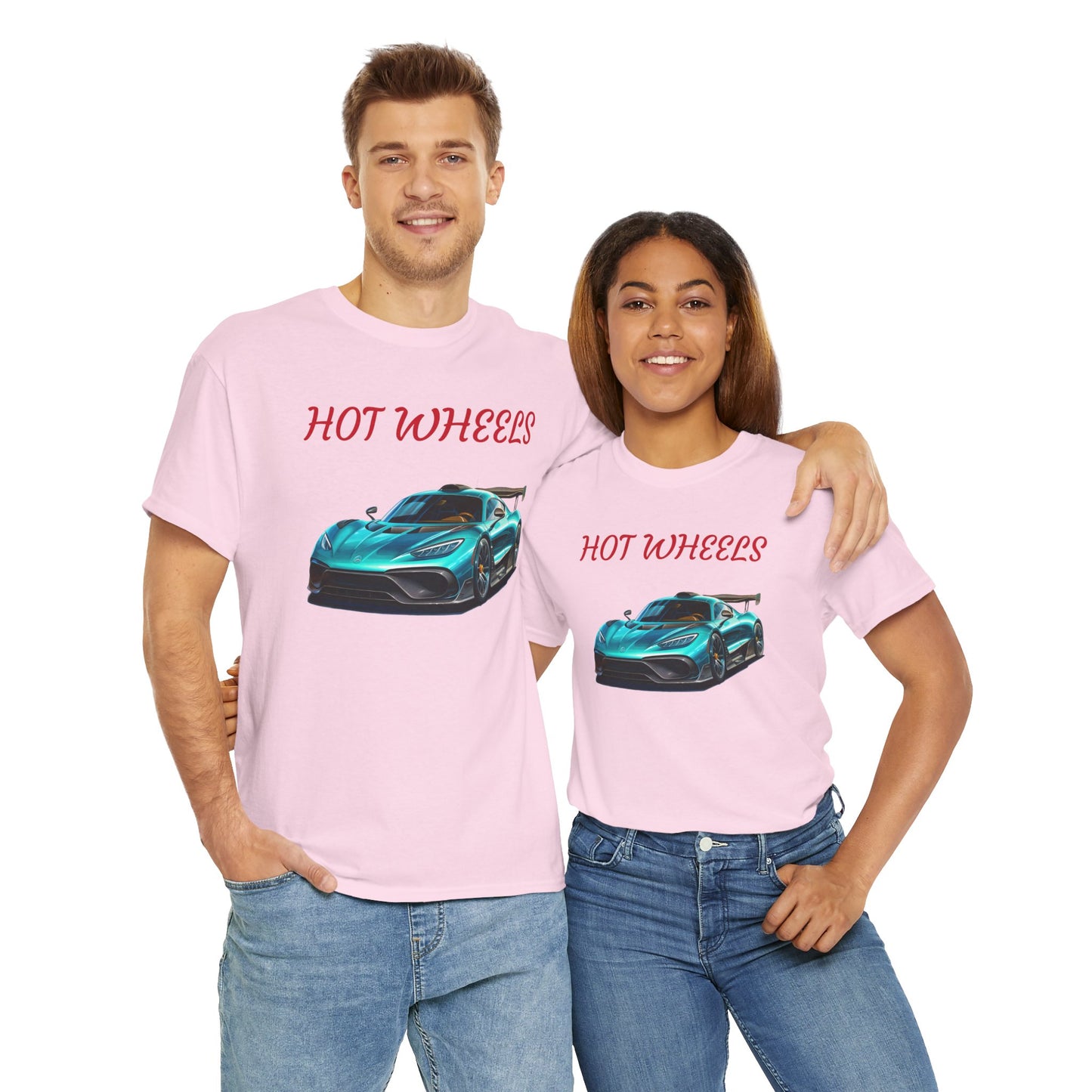 Princess Grace  Hot Wheels Unisex Heavy Cotton Tee Cool Car Graphic T-Shirt for Automotive Enthusiasts