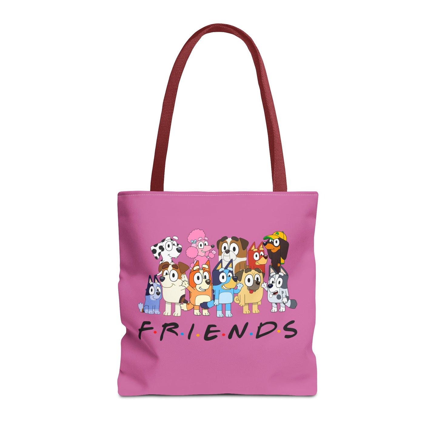 Princess Grace  Bluey F.R.I.E.N.D.S Cartoon Tote Bag Fun & Playful Design for Animal Lovers