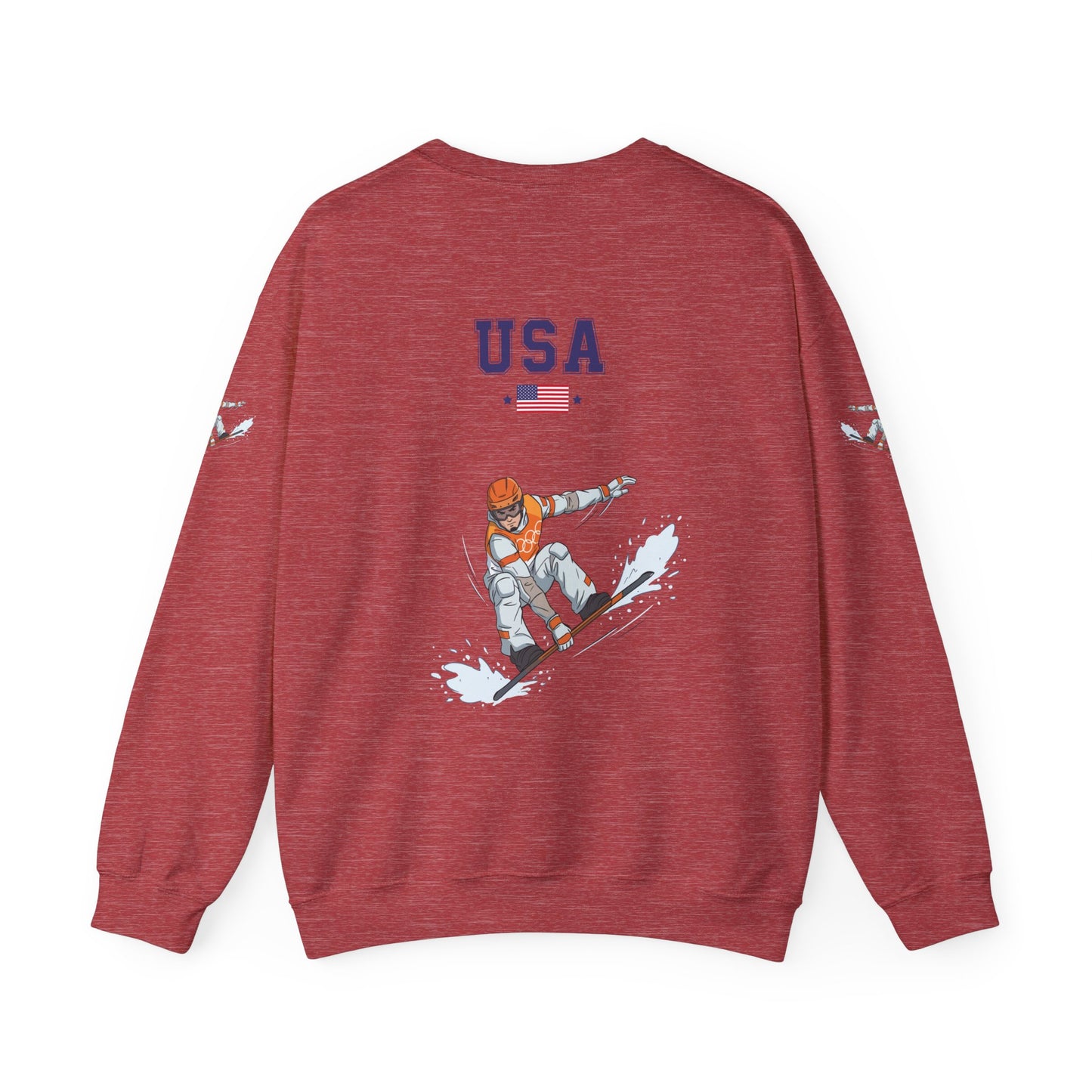 Princess Grace  TEAM USA  Snowboard Unisex Heavy Blend  Crewneck Sweatshirt