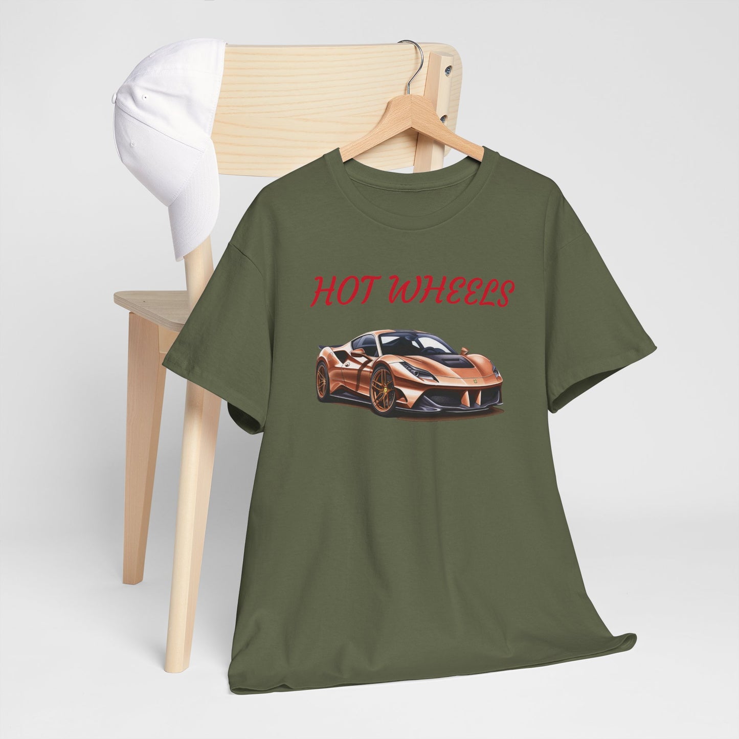 Princess Grace  Hot Wheels Unisex Heavy Cotton Tee  Retro Car Graphic T-Shirt for Automotive Enthusiasts