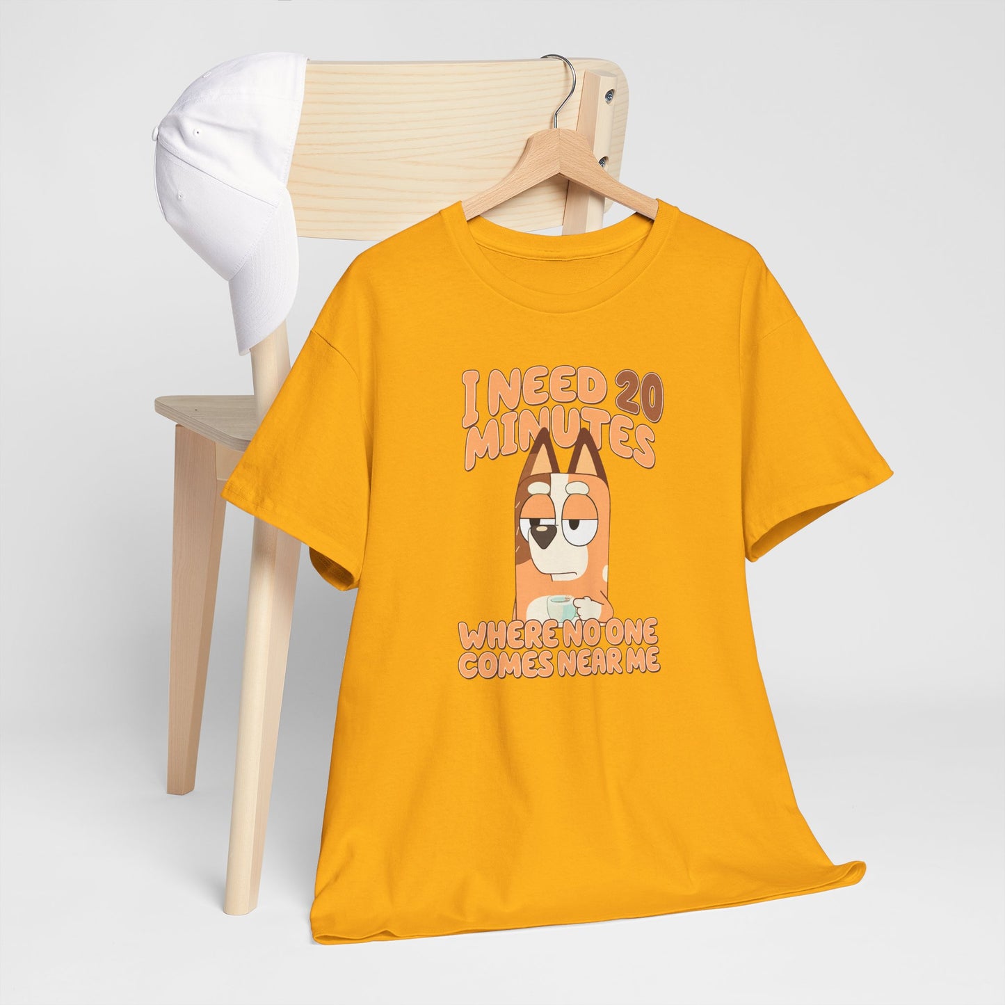Princess Grace  Bluey  Funny Graphic Tee  "I Need 20 Minutes"