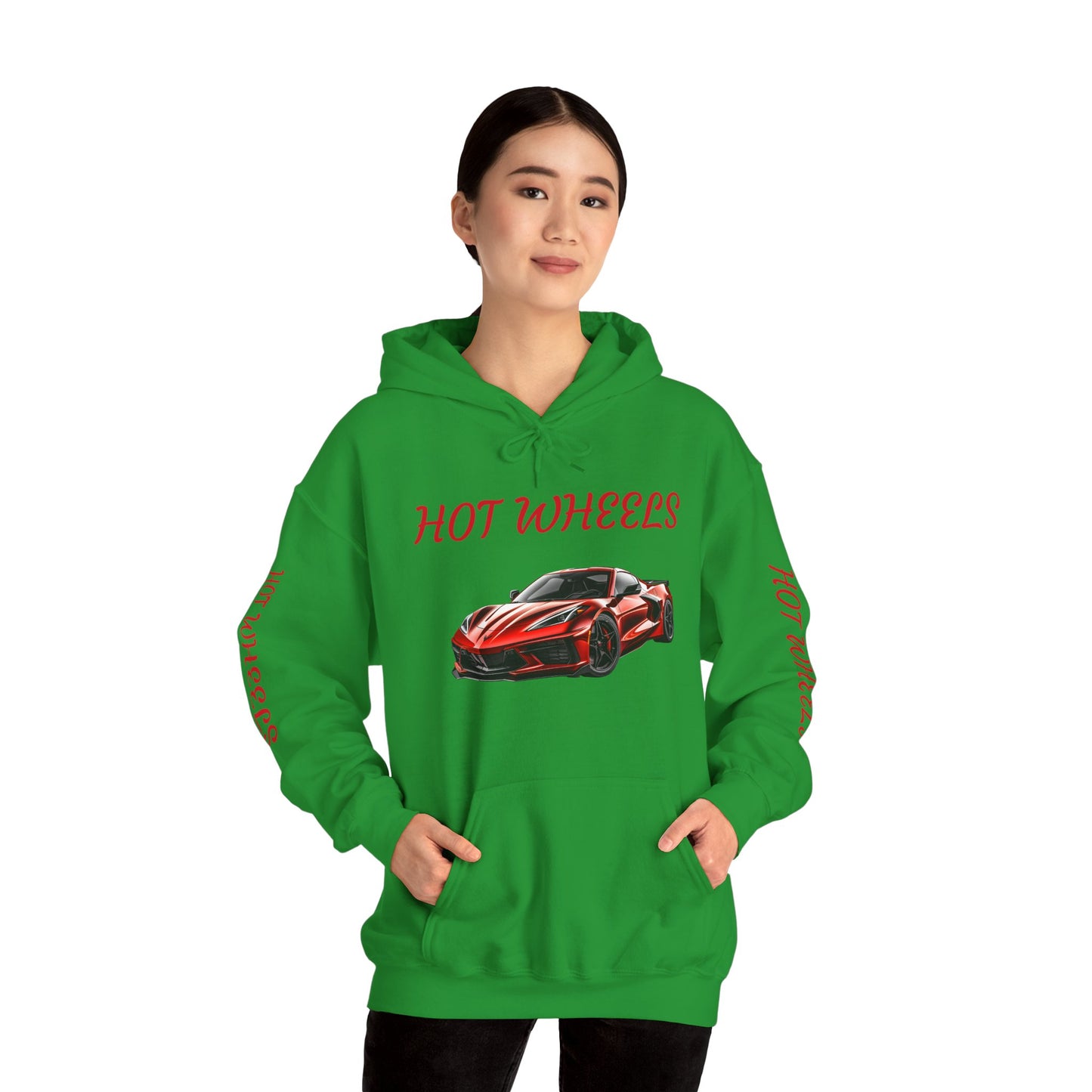 Princess Grace  Hot Wheels Unisex Hooded Sweatshirt Stylish Car Graphic Sweatshirt for Car Enthusiasts