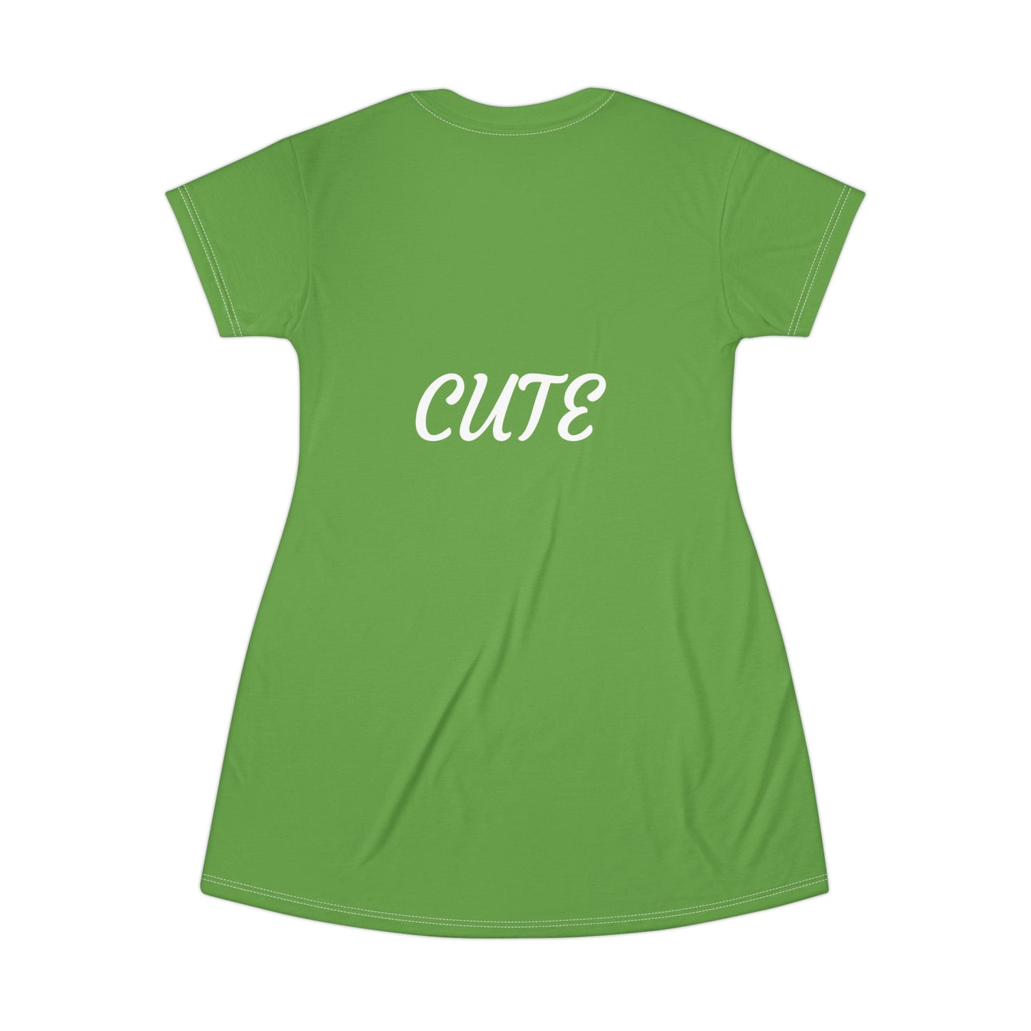 Princess Grace  Cute Green T-Shirt Dress  Perfect for Everyday and Parties