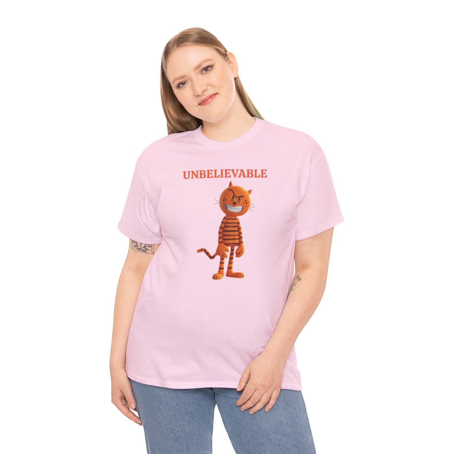Princess Grace  Unbelievable Cat Graphic Unisex Heavy Cotton Tee