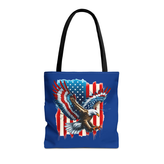 Princess Grace  Patriotic Eagle Tote Bag  American Flag Design