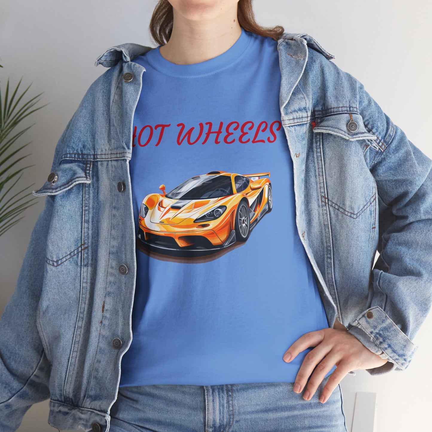 Princess Grace Hot Wheels Unisex Heavy Cotton Tee Race Car Graphic Tee for Racing Fans