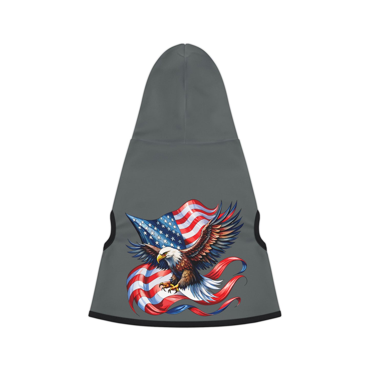 Princess Grace  Patriotic Eagle Pet Hoodie  Perfect for Independence Day Celebrations