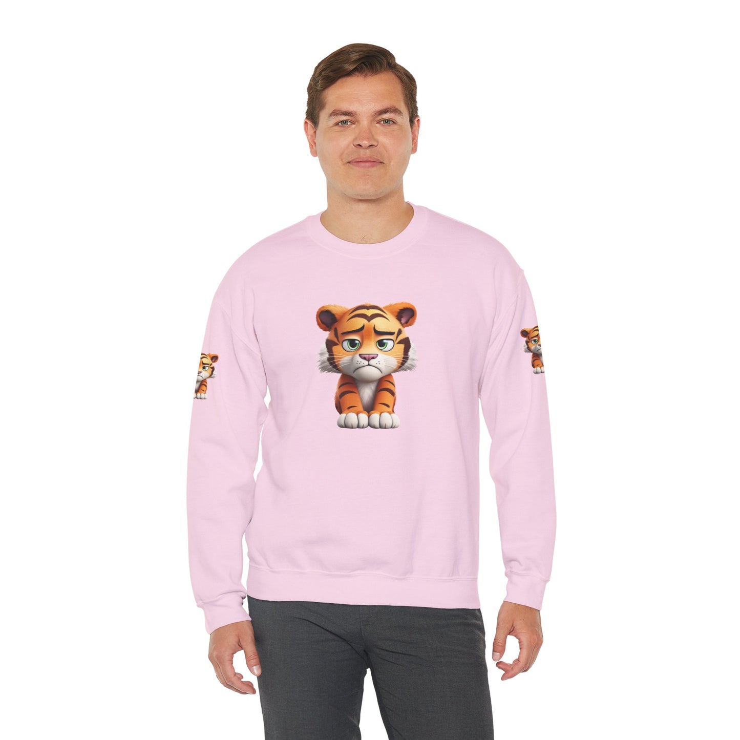 Princess Grace  Cute Tiger Graphic Unisex Crewneck Sweatshirt