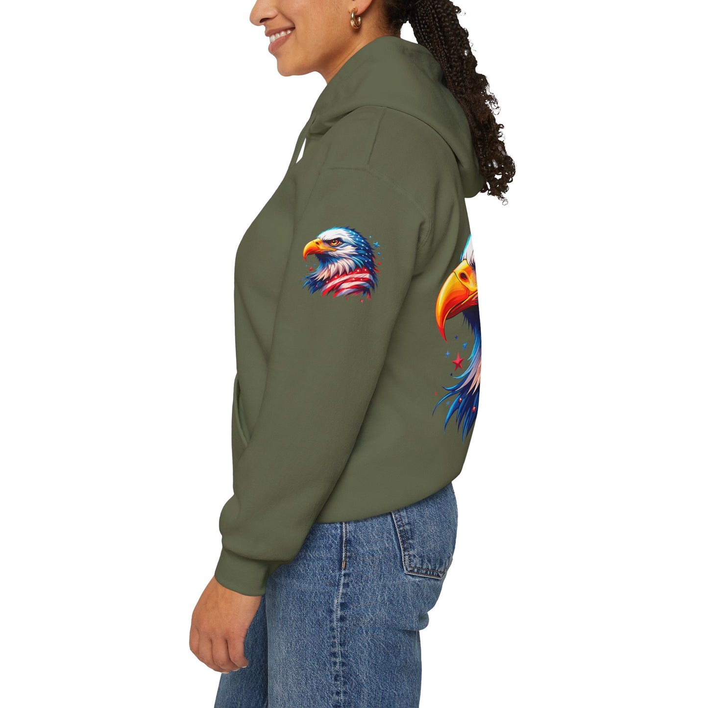 Princess Grace  American  Eagle Unisex Heavy Blend Hooded Sweatshirt
