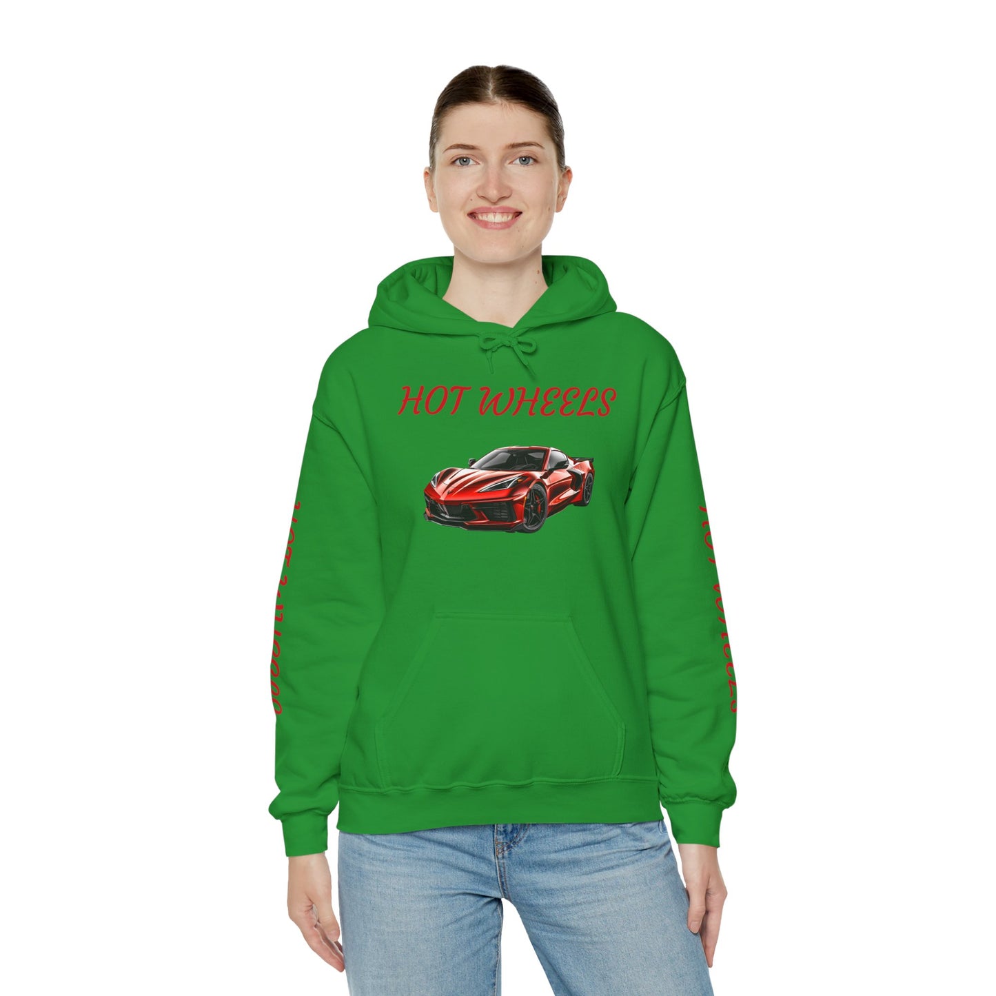 Princess Grace  Hot Wheels Unisex Hooded Sweatshirt Stylish Car Graphic Sweatshirt for Car Enthusiasts