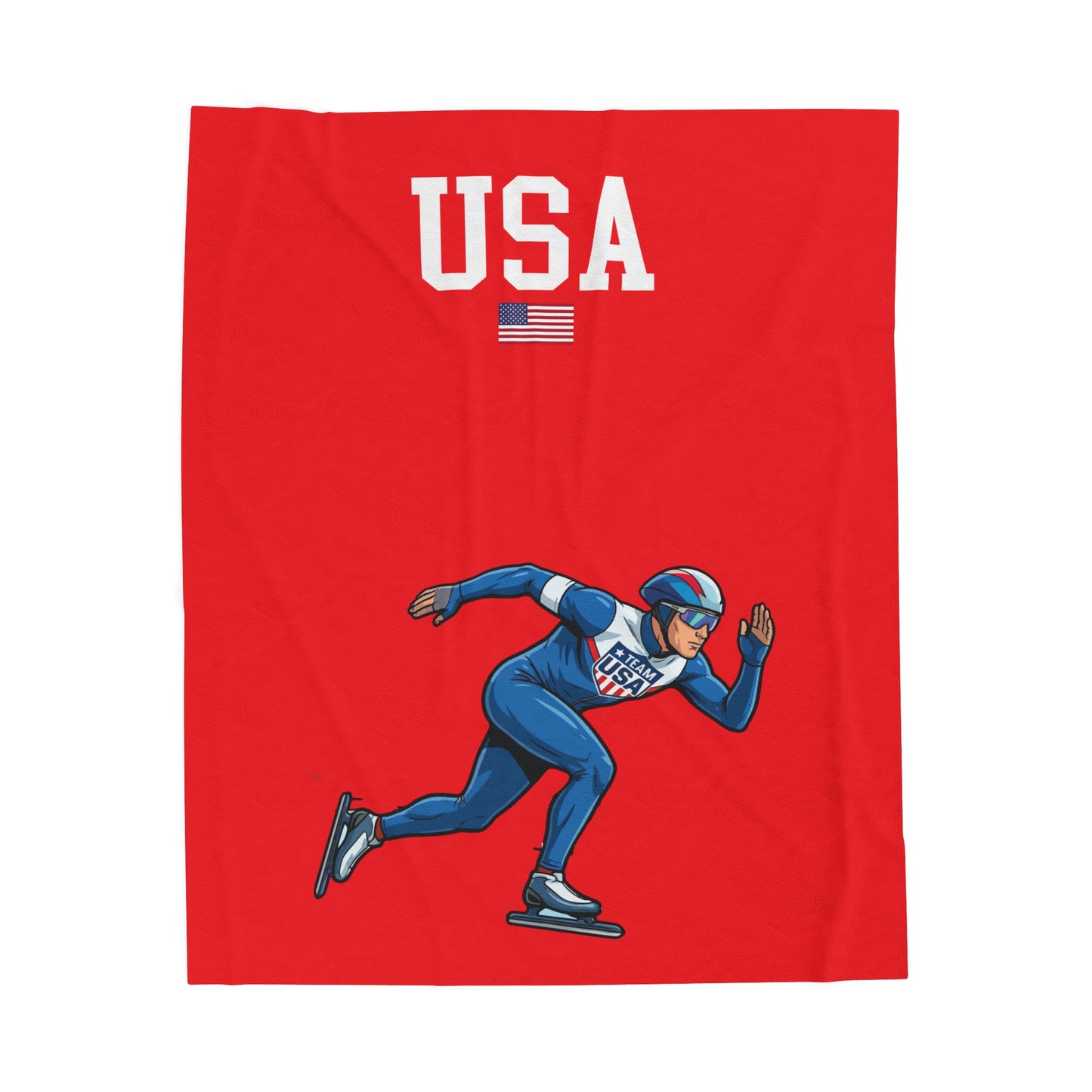 Princess Grace  TEAM USA  Velveteen Plush Blanket