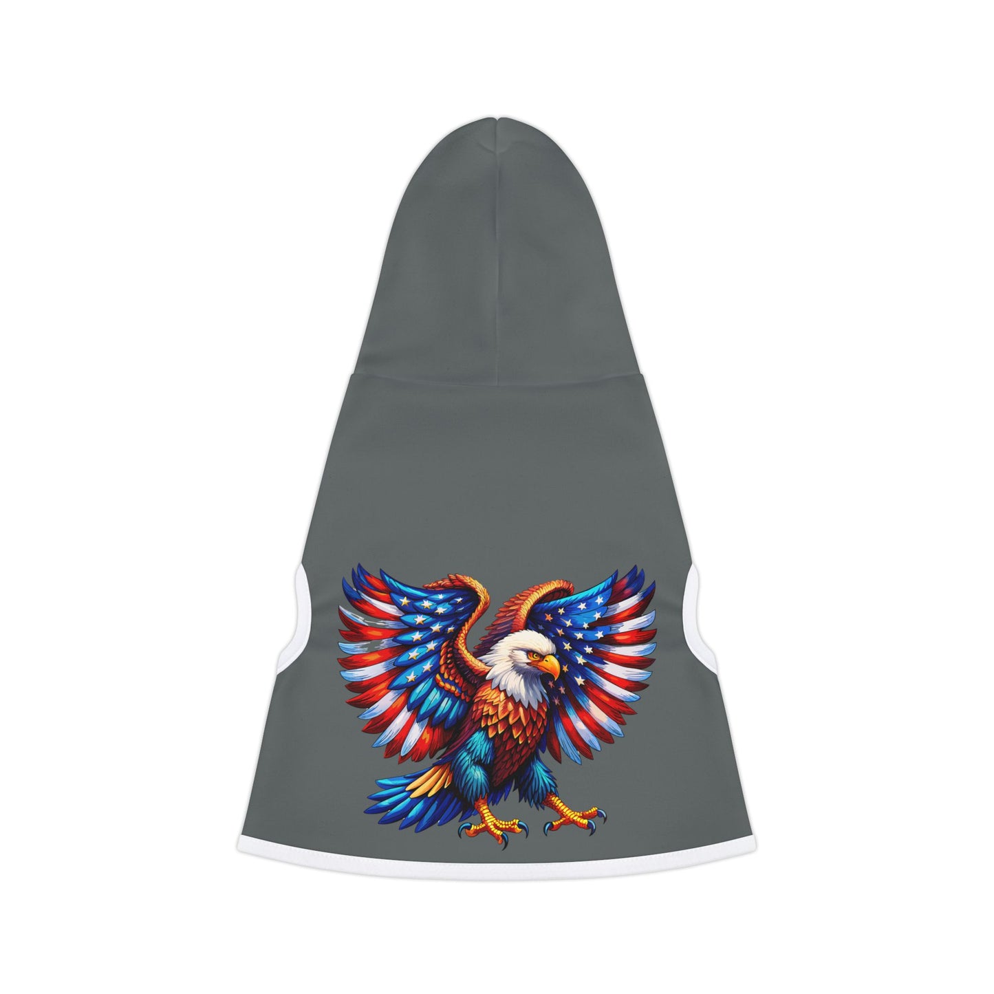 Princess Grace  Patriotic Eagle Pet Hoodie  Cozy Dog Apparel for Independence Day