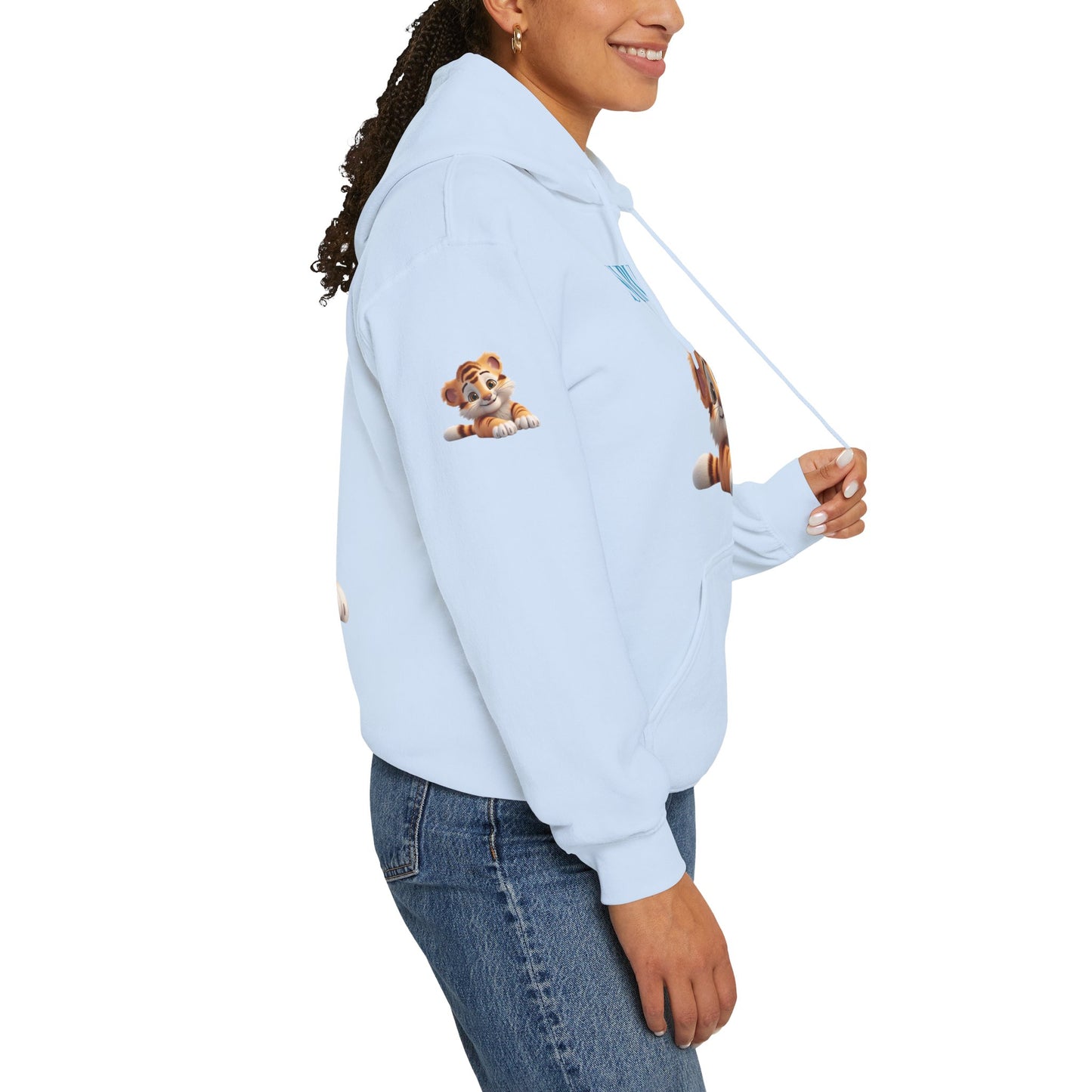 Princess Grace Survive Cute Tiger Survival Hooded Sweatshirt for Animal Lovers