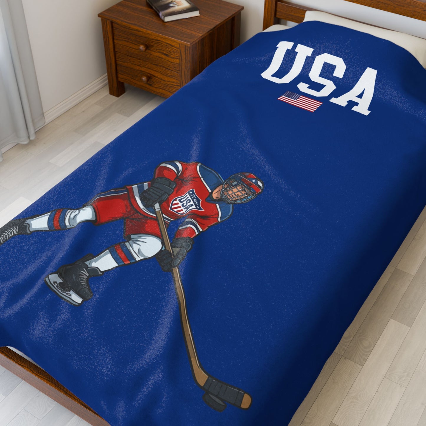 Princess Grace  TEAM USA  Velveteen Plush Blanket
