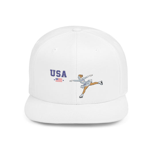 Princess Grace  TEAM USA  Flat Bill Snapback Hat