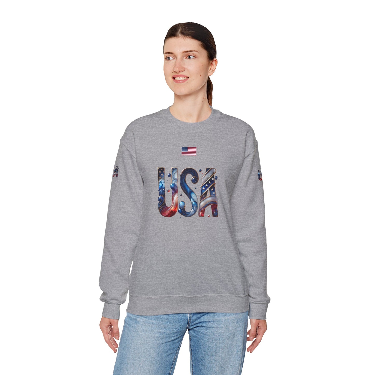 Princess Grace TEAM USA  Unisex Heavy Blend Crewneck Sweatshirt