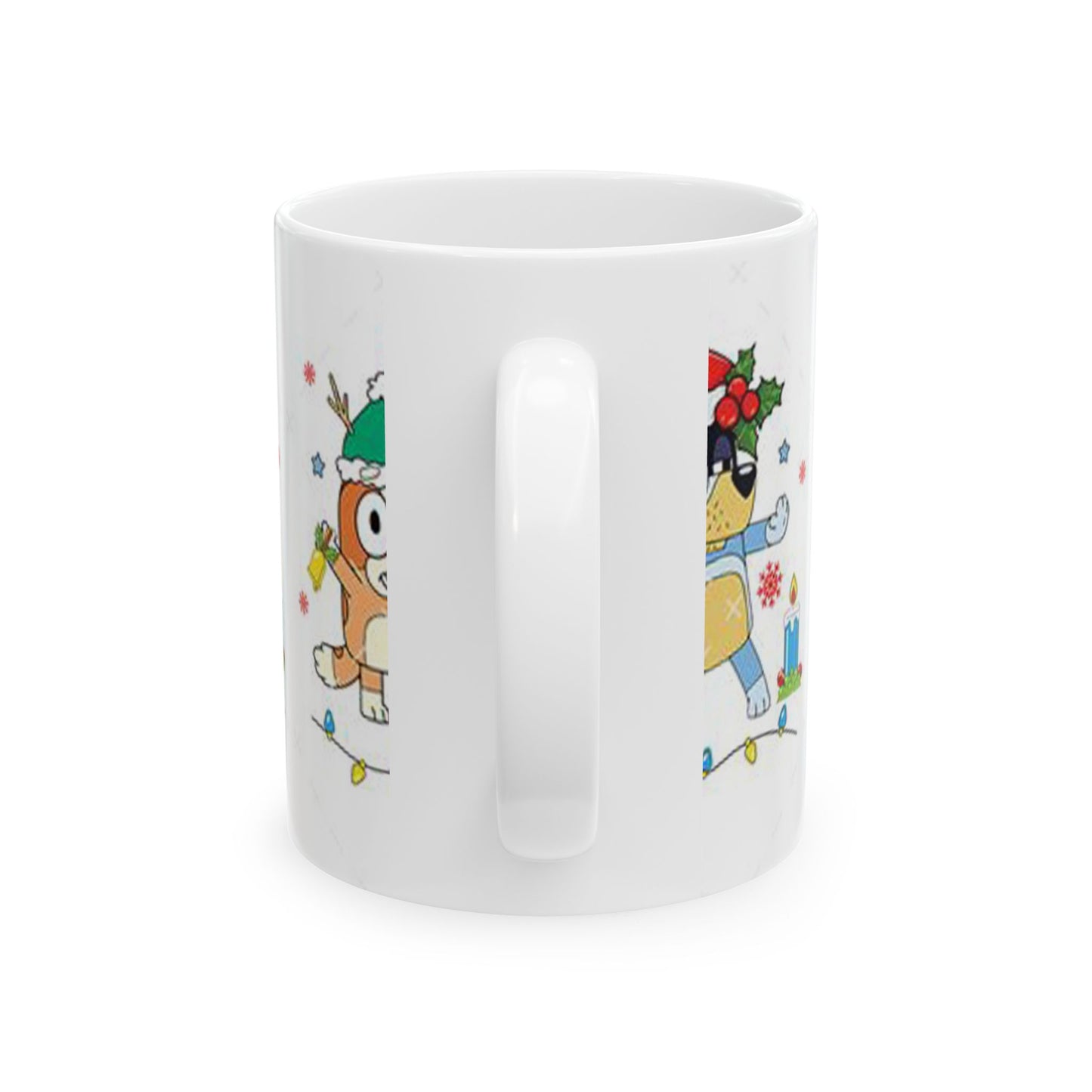 Princess Grace Festive Pet Ceramic Mug  Holiday Dog and Cat Design