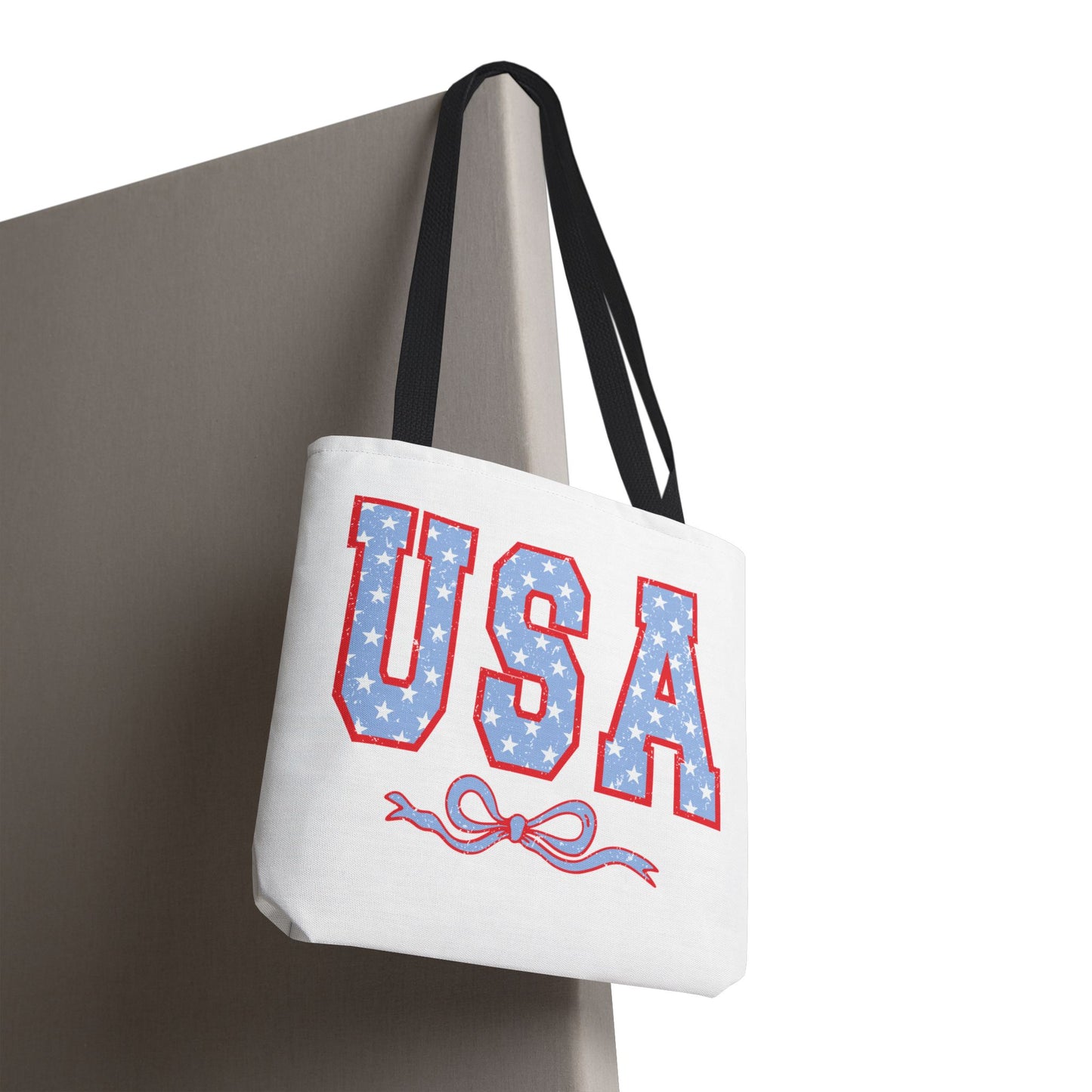 Princess Grace  USA Stars and Stripes Tote Bag Perfect for Independence Day Celebrations
