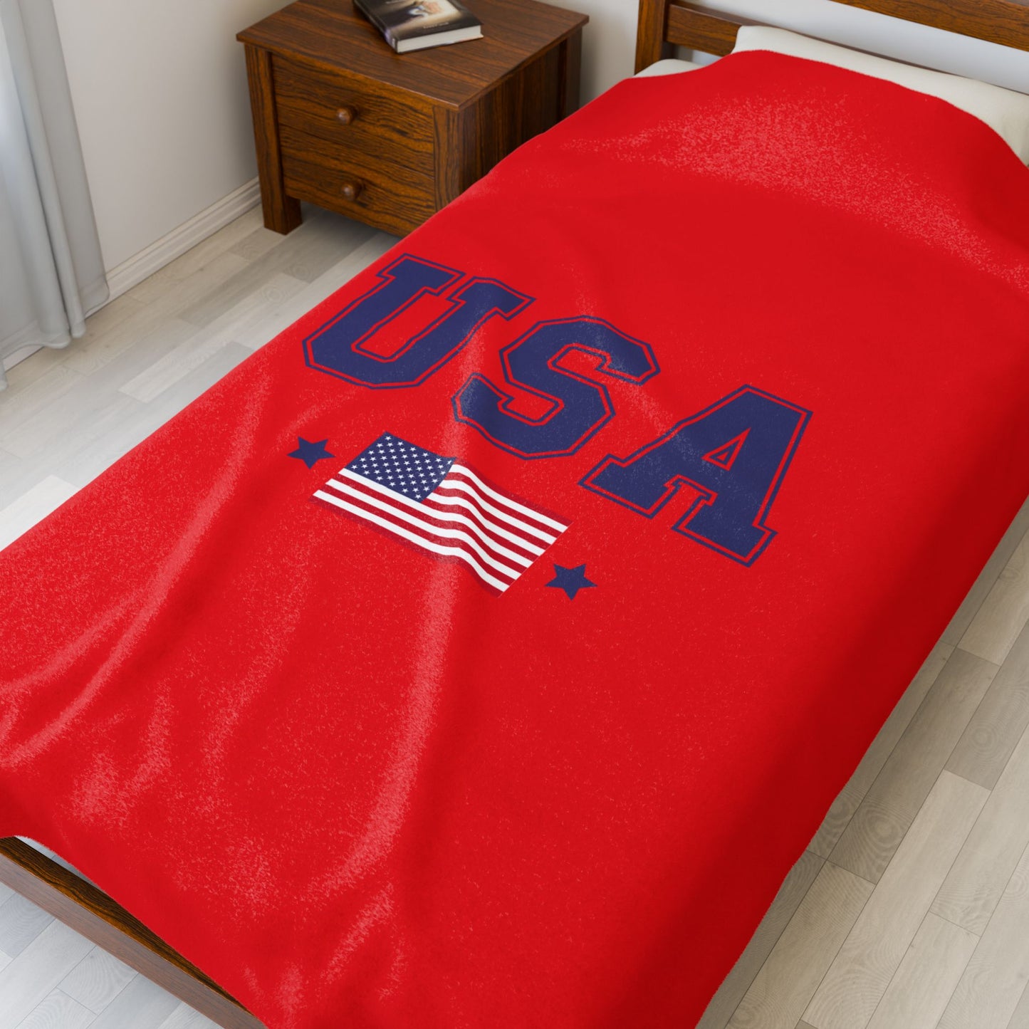 Princess Grace  TEAM USA  Velveteen Plush Blanket